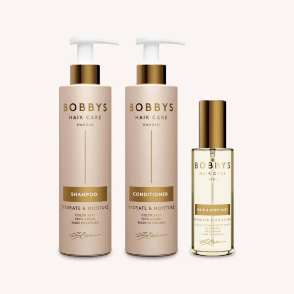 hydrate schampo balsam 250 + hydrate mist produktbild