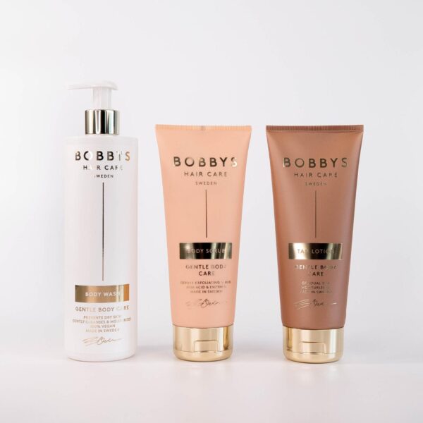 Body Wash & Body Scrub + Tan Lotion