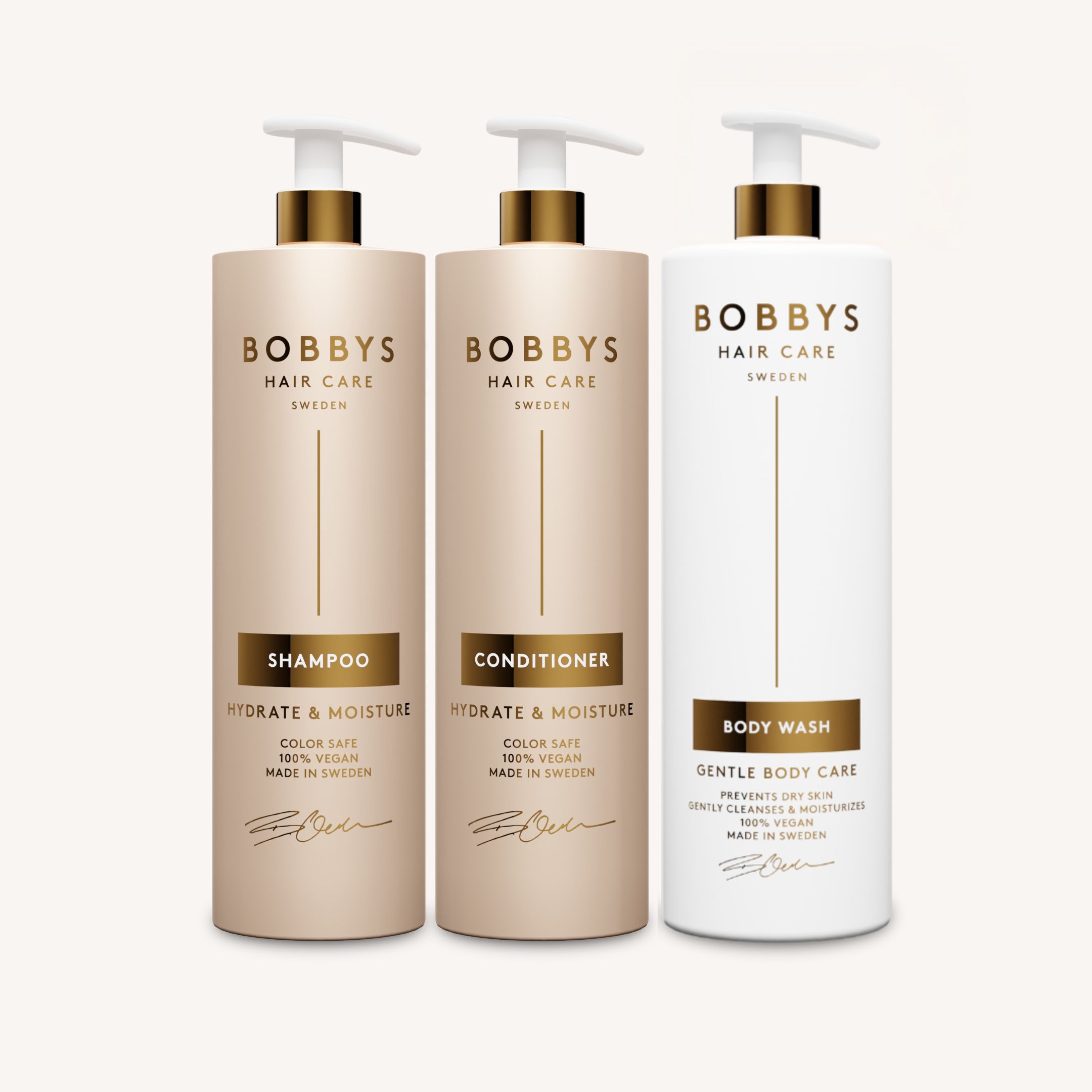 Hydrate & Moisture Schampo och Balsam + Body Wash 1000 ml
