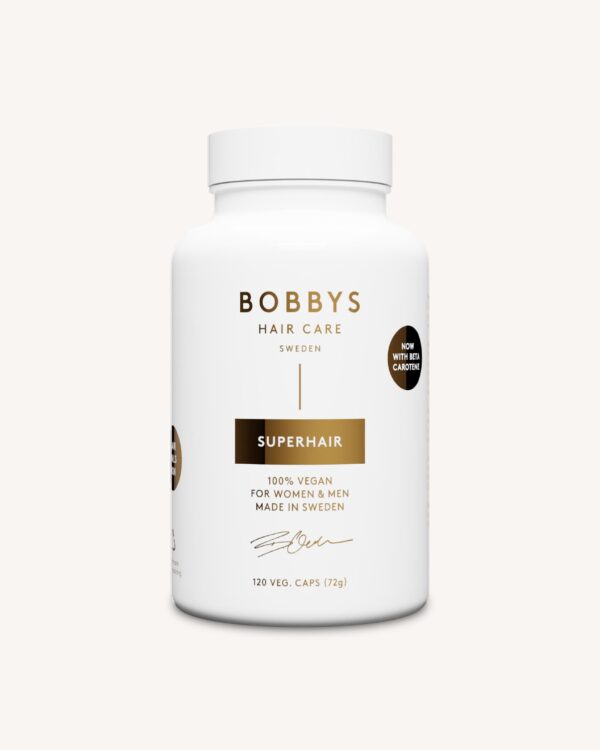 Photo of Bobbys superhair product with 120 caps
