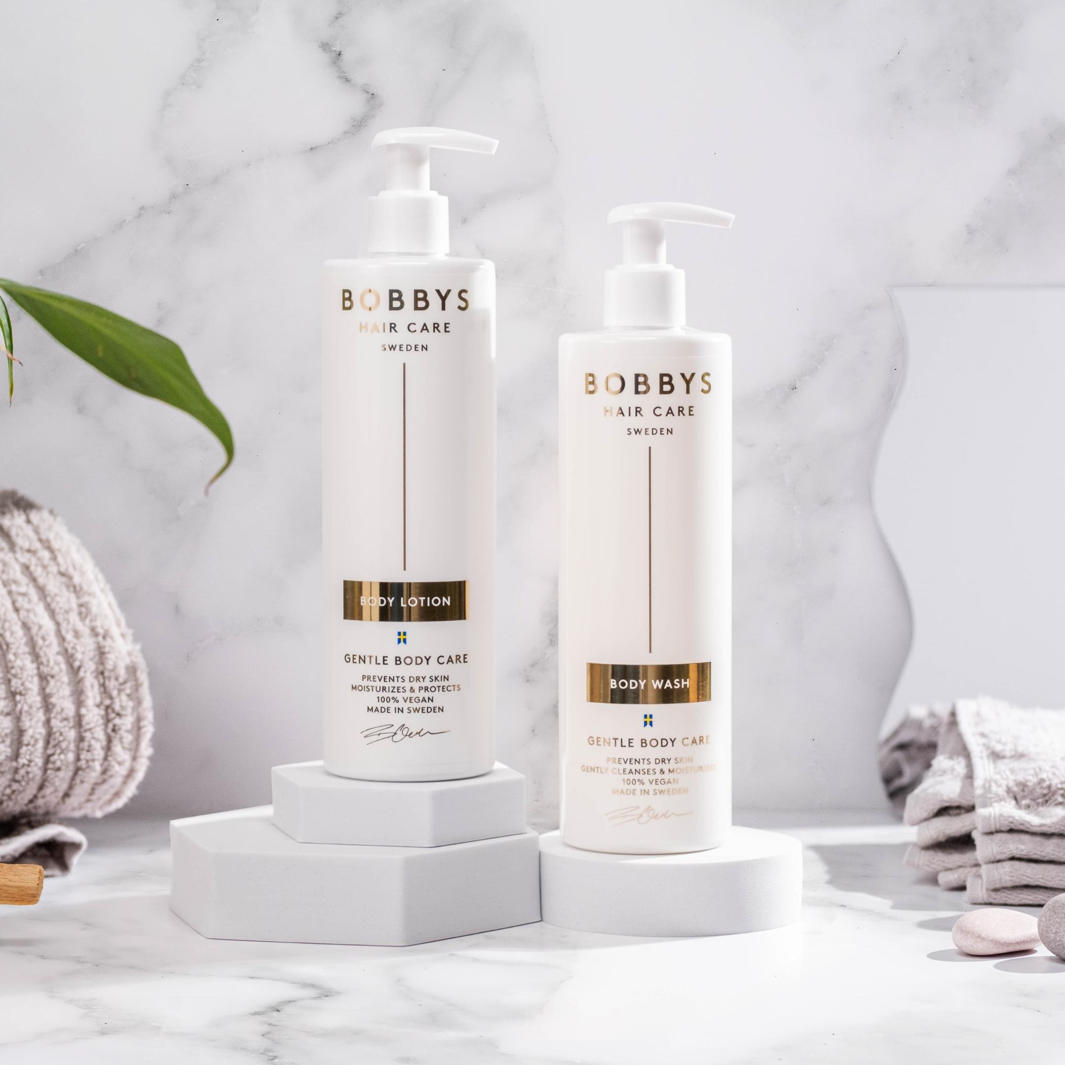 Photo of Bobbys body wash and body lotion 400ml